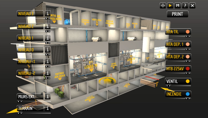 Simulation haute tension — postes Ineo